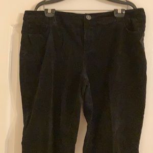 Black Velveteen Jeans EUC